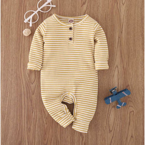 Baby Romper | Mustard Striped